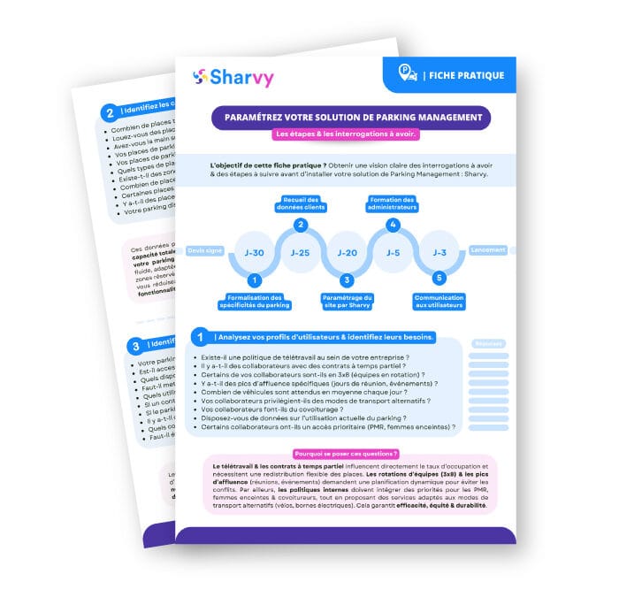 Paramétrage de Sharvy, votre solution de Parking Management !