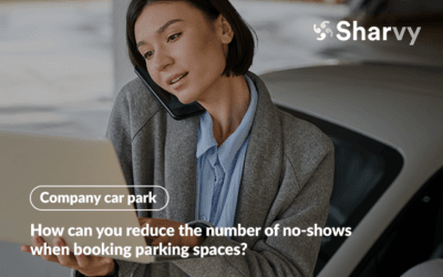 How can you reduce the number of no-shows when booking parking spaces?